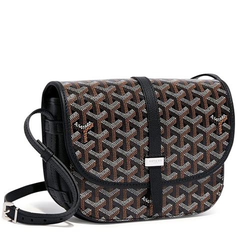 goyard messenger bag black|goyard belvedere pm price 2023.